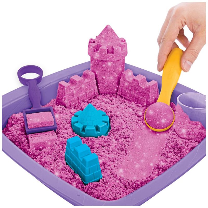 Arena Cinética Rosa con Brillo 454 g