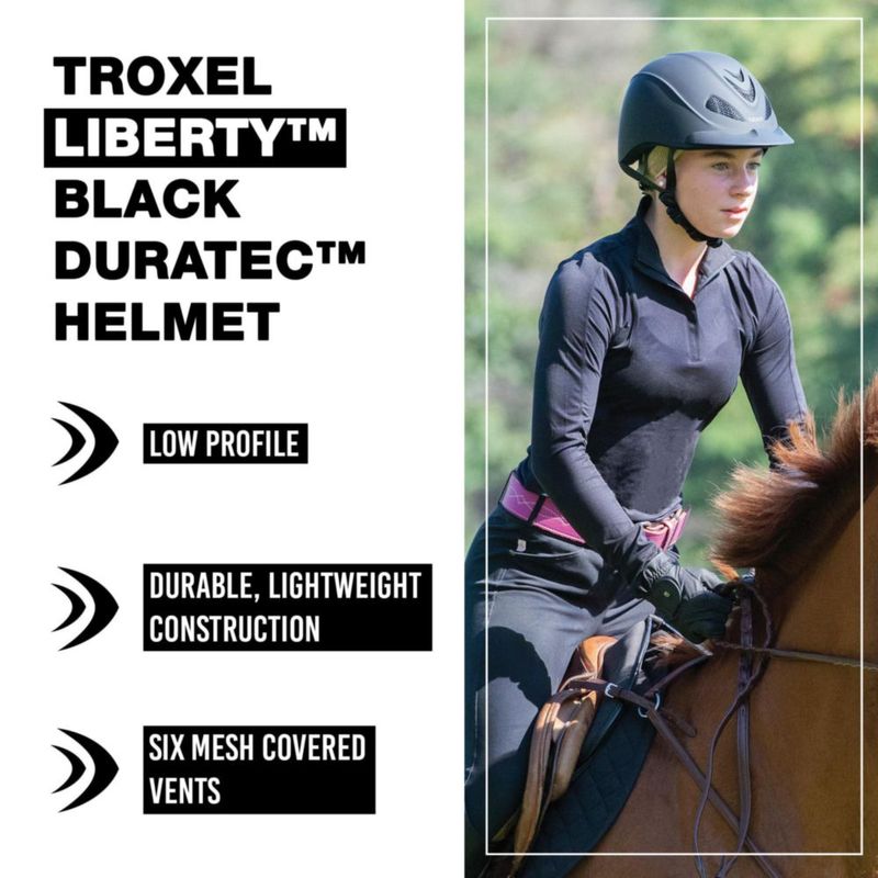 Casco Troxel Liberty Ultraligero Negro Talla Grande