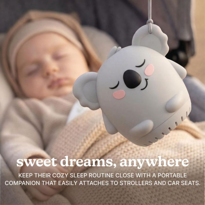 Máquina de Sonidos para Bebés Homedics Koala 20 Sonidos con Luz Nocturna