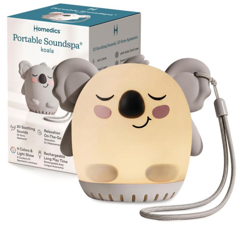 Máquina de Sonidos para Bebés Homedics Koala 20 Sonidos con Luz Nocturna