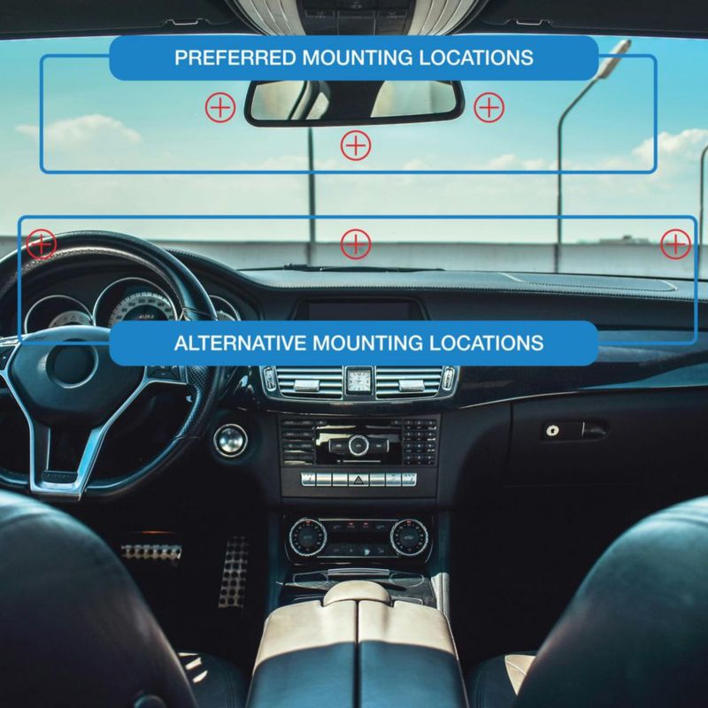 Soporte AUTOBOXCLUB para EZ Pass – Pack de 2 compatible con todos los pases