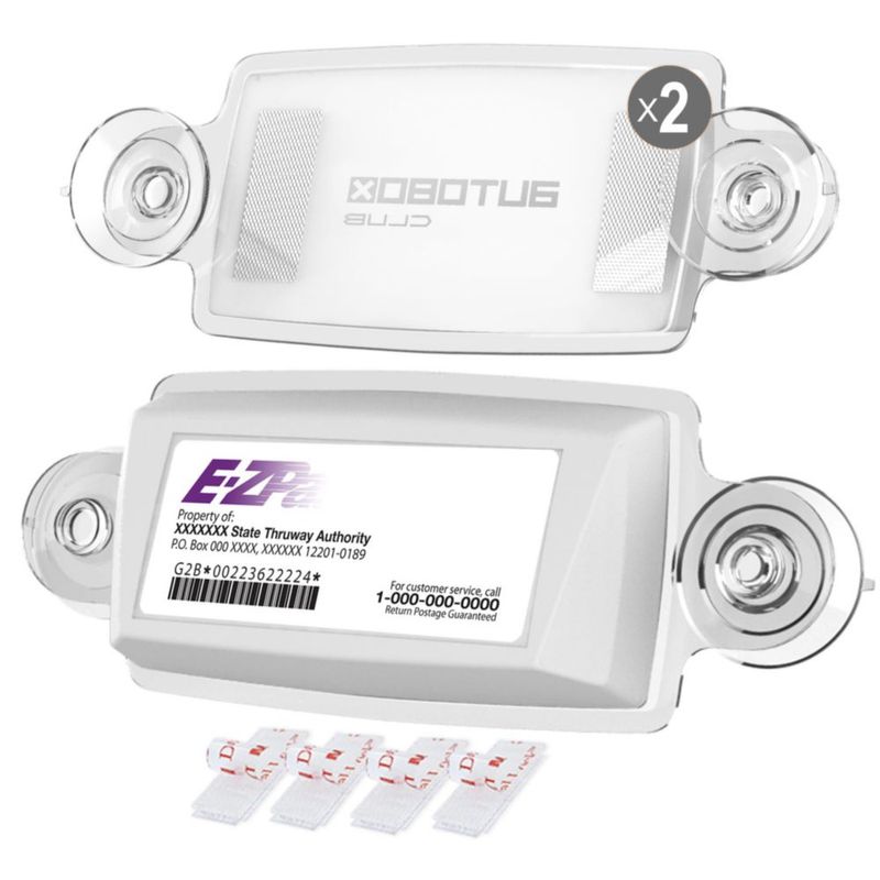 Soporte AUTOBOXCLUB para EZ Pass – Pack de 2 compatible con todos los pases
