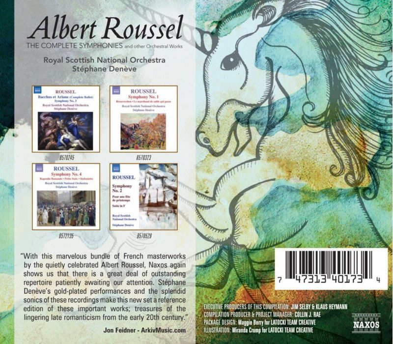 Colección de 4 CD: Sinfonías de Albert Roussel (Naxos)