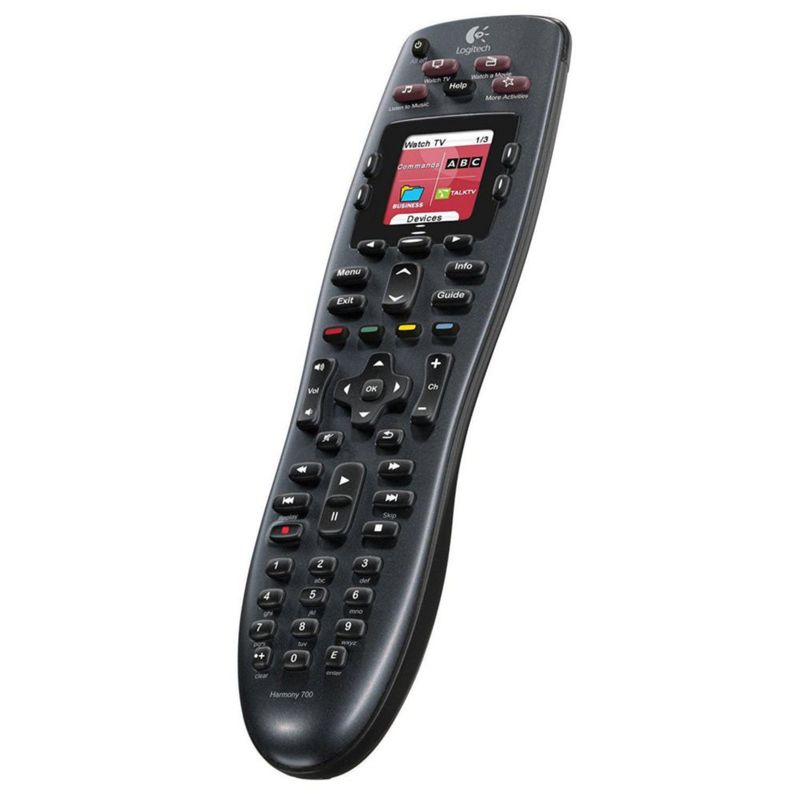 Control remoto Logitech Harmony 700 recargable con pantalla a color