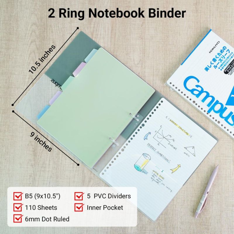 Cuaderno KOKUYO B5 23x27 cm 110 hojas gris
