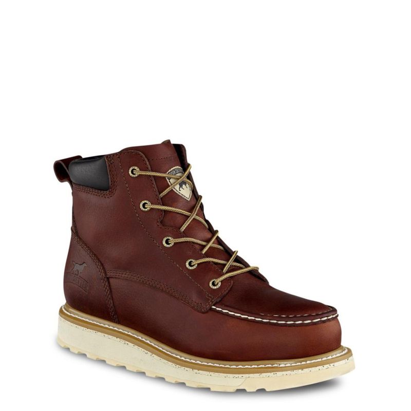 Bota Irish Setter 6" con puntera de aluminio color marrón talla 10.5W