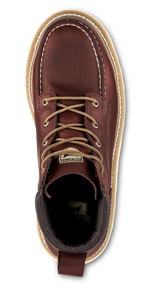 Bota Irish Setter 6" con puntera de aluminio color marrón talla 10.5W
