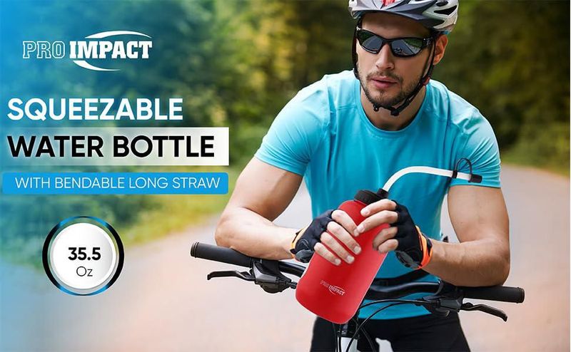 Botella Pro Impact de 1000 ml Flexible LDPE Libre de BPA