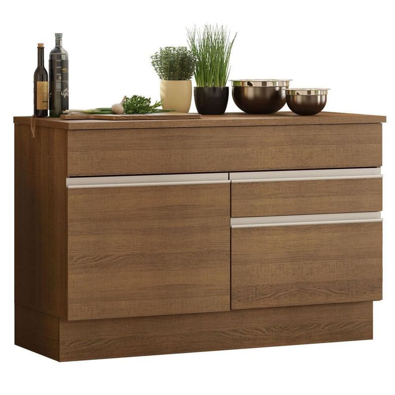 Gabinete bajo bufetera madesa glamy 120cm con encimera mm 02