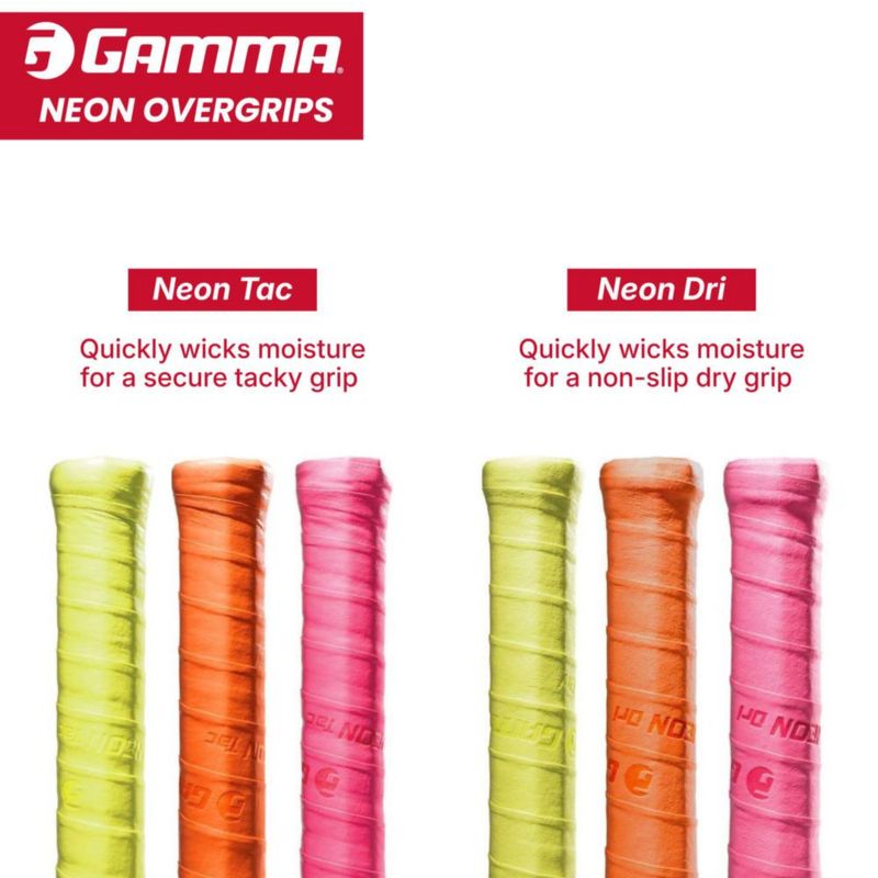 Sobregrip GAMMA Neon Tac Pack de 3 unidades surtido