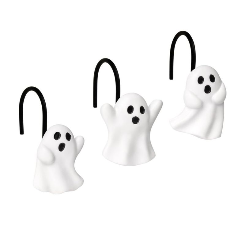 Ganchos para ducha Sunlit paquete de 12 fantasmas - Decoración Halloween