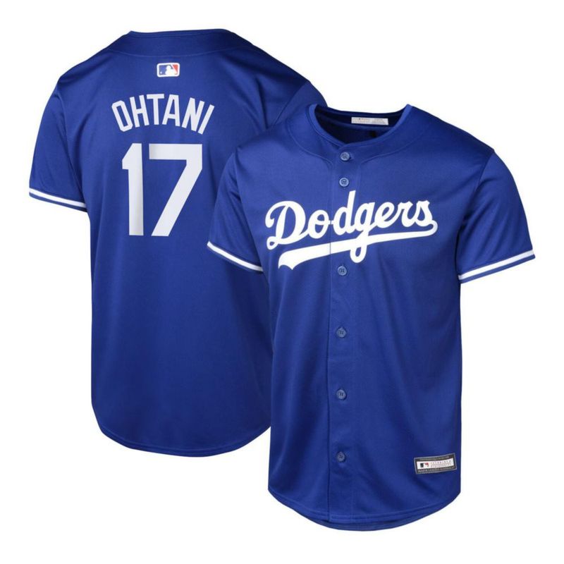Camiseta de béisbol Outerstuff Ohtani Dodgers Juvenil Azul 8-20