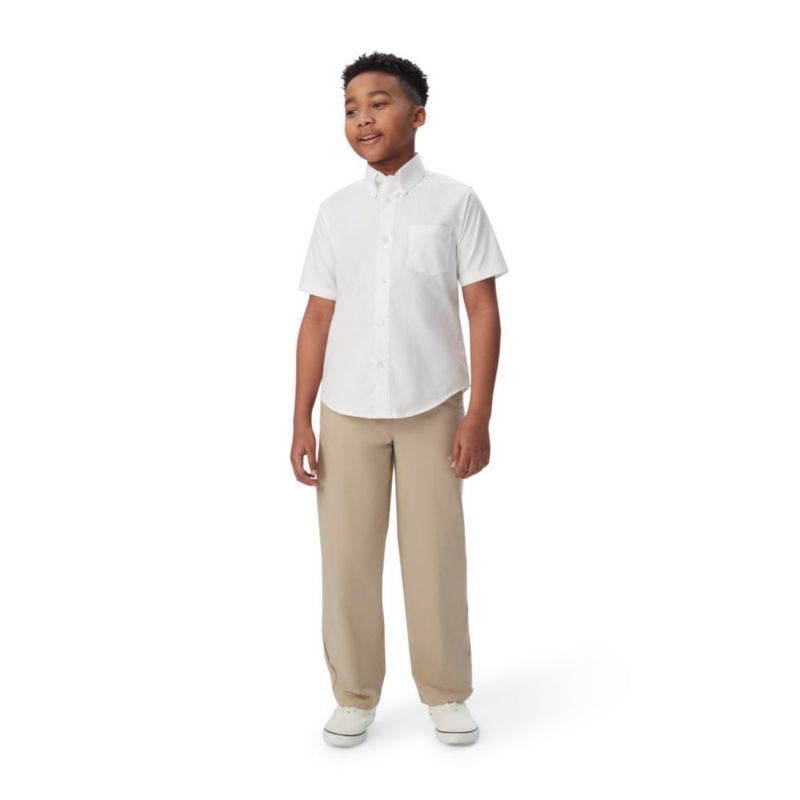 Camisa de vestir para niños French Toast talla 8 blanca de manga corta