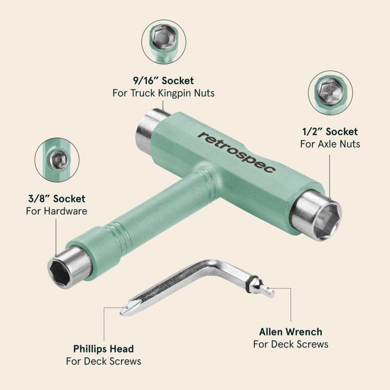 MULTIHERRAMIENTA Retrospec para Patineta – Llave Allen y Destornillador Phillips