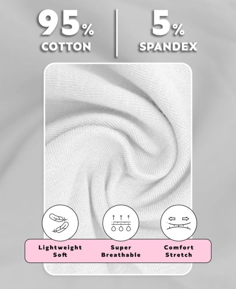 Paquete de 5 tops sin mangas Sexy Basics de algodón elástico