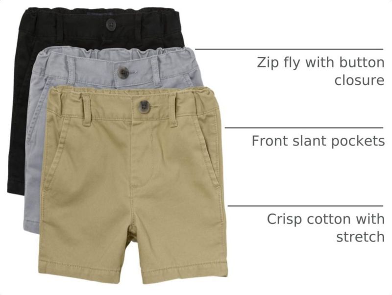 SHORTS The Children's Place Pack de 3 - Talla 4T
