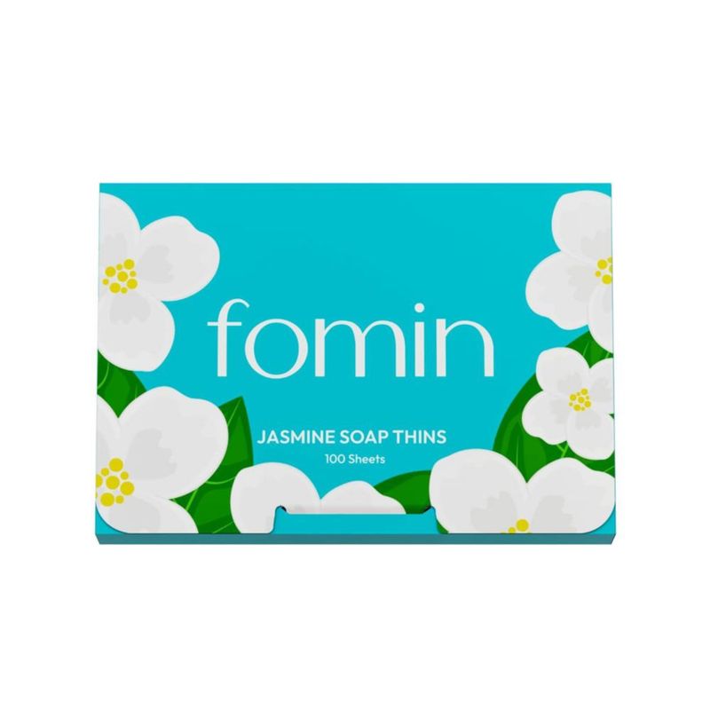 Hojas de Jabón de Papel FOMIN 100 Jazmín - Tamaño de Viaje