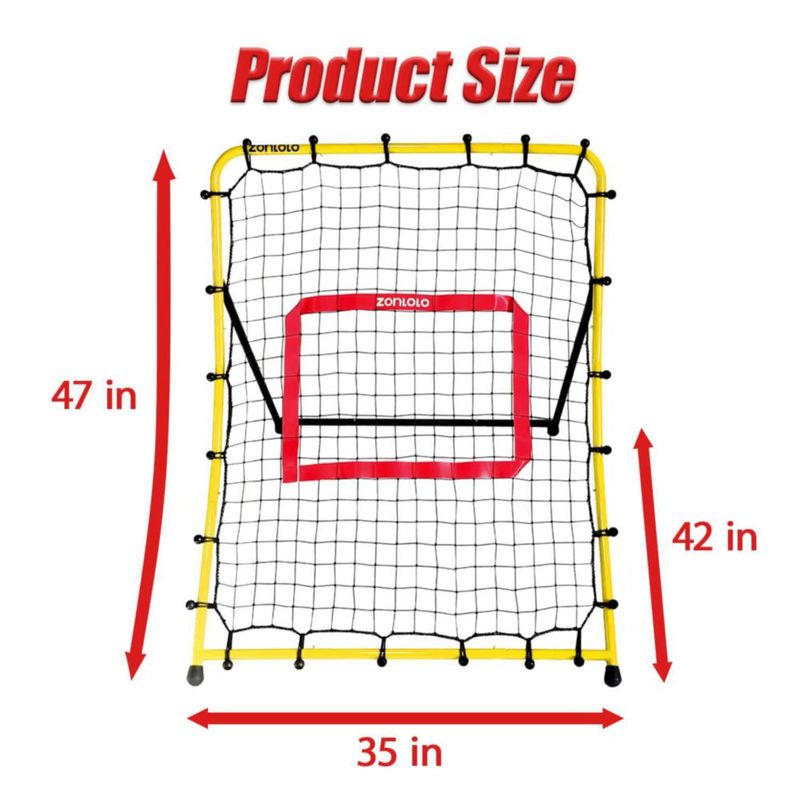 Red de rebote para béisbol Zonlolo 91 cm 3 ángulos