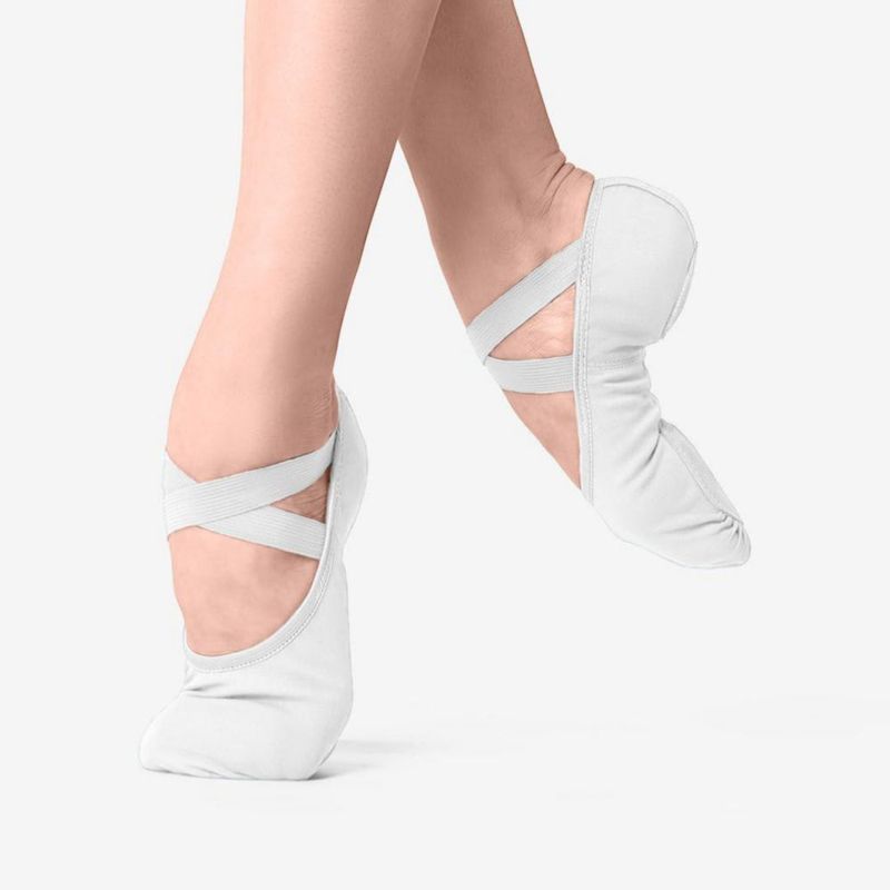 Zapatos de ballet So Danca blanco adulto talla 11