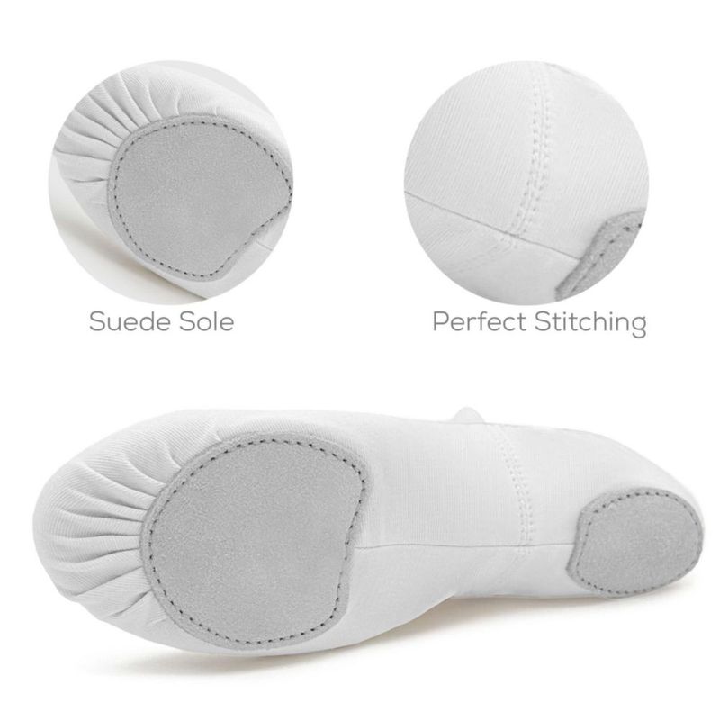 Zapatos de ballet So Danca blanco adulto talla 11
