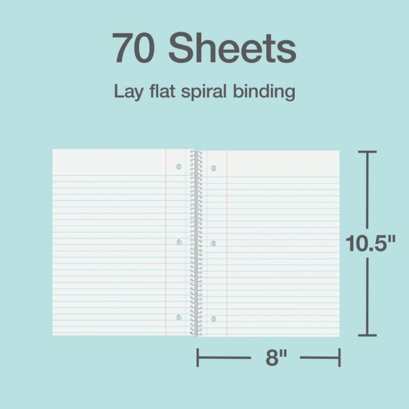 Paquete de 3 cuadernos Oxford rayado amplio 70 hojas