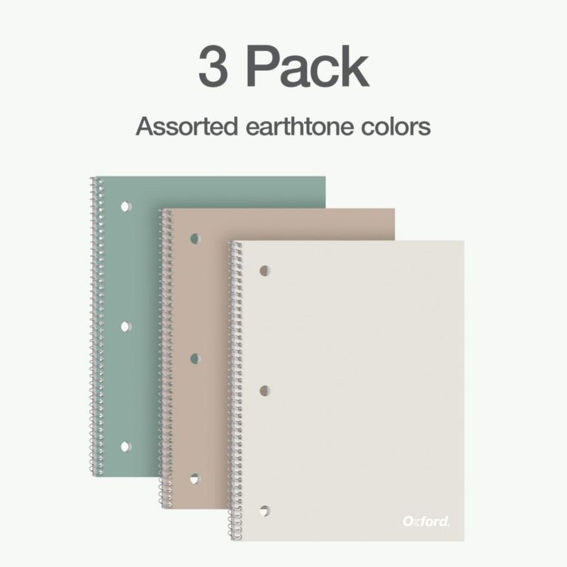 Paquete de 3 cuadernos Oxford rayado amplio 70 hojas