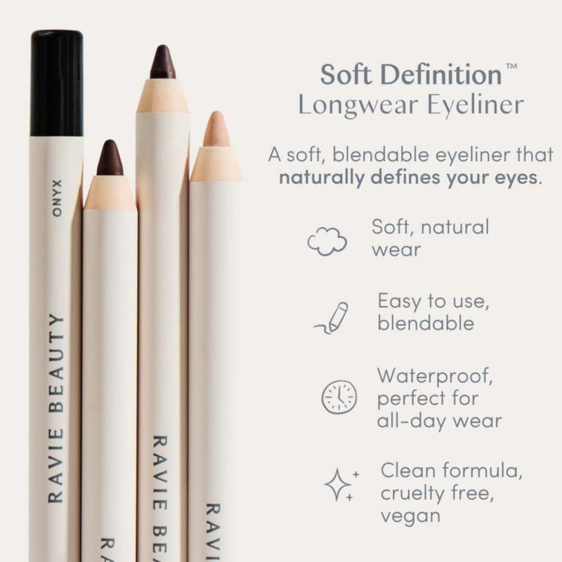 Lápiz de delineador Ravie Beauty UMBER a prueba de agua vegano