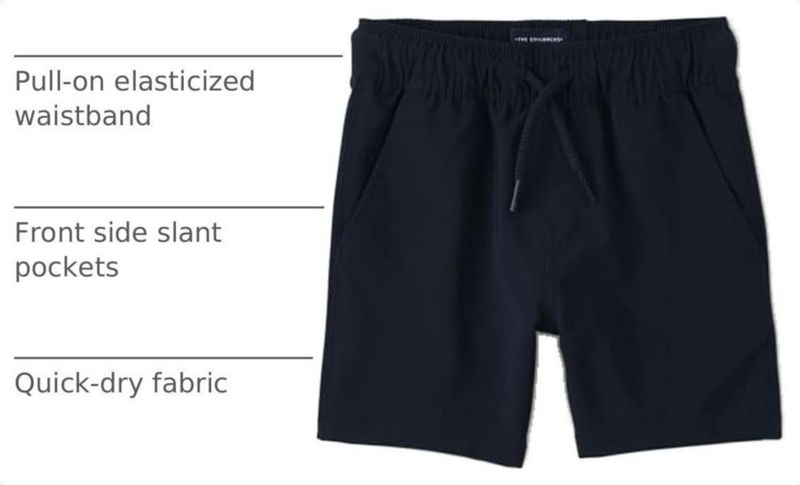 Shorts The Children’s Place 4 años Secado rápido Azul marino
