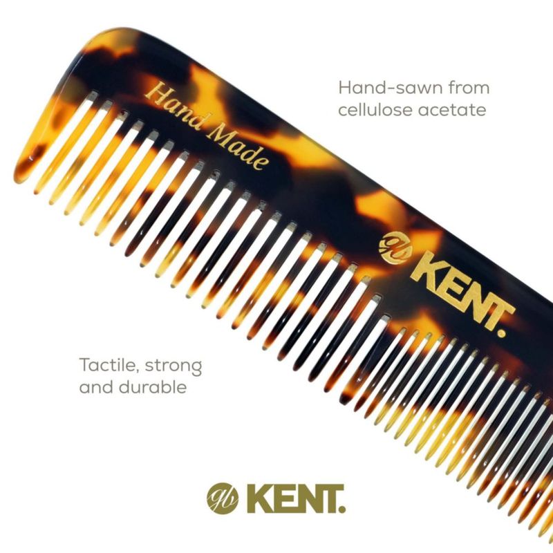 Peine de Cabello KENT 11 cm Dientes Finos/Anchos Hecho a Mano (Inglaterra)