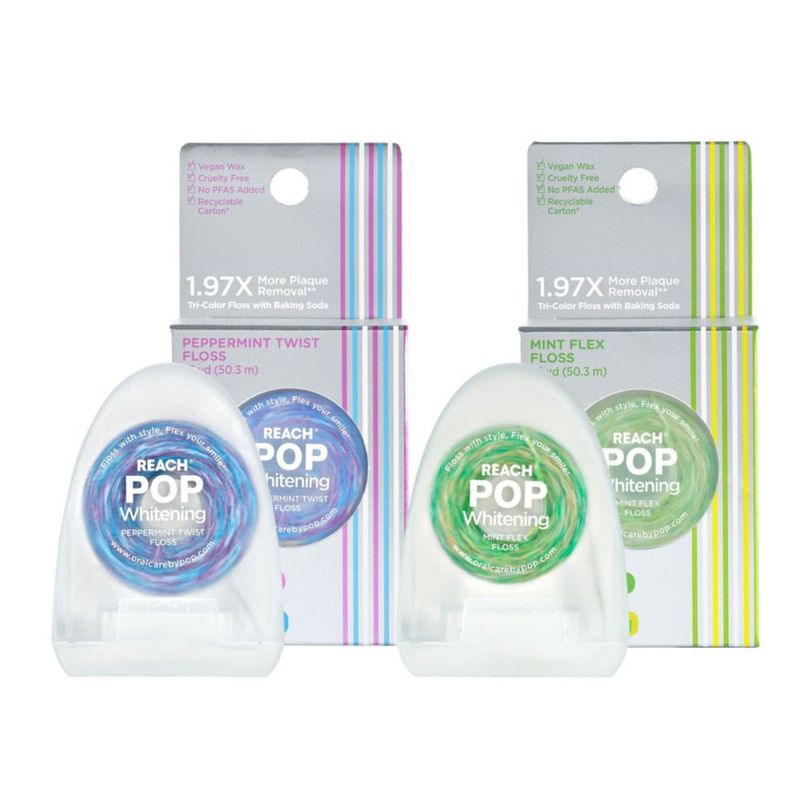 Hilo Dental Reach Pack de 2 – Menta y Menta Piperita (Vegano)