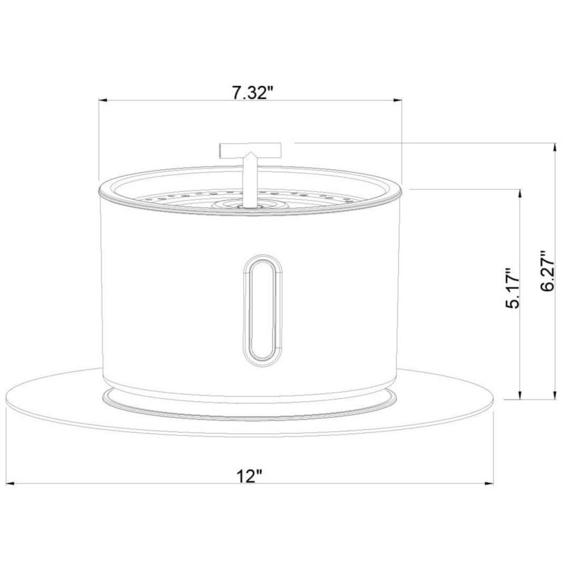 Fuente para mascotas Level One Pets 24 L filtrada y silenciosa