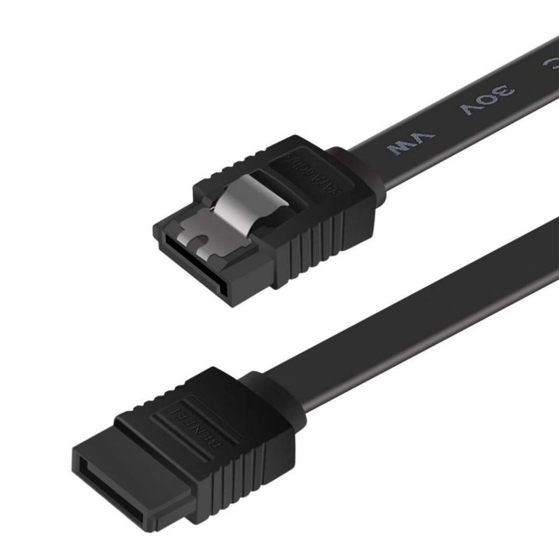 Cable SATA BENFEI 6 Gbps 46 cm con pestillo – Negro
