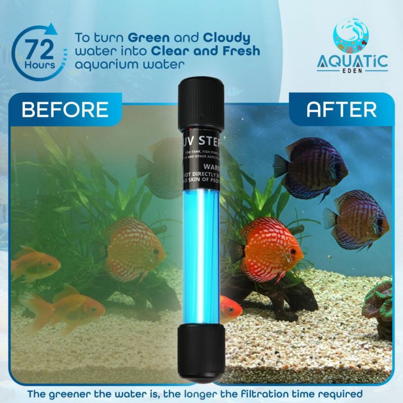 Luz UV Aquatic Eden 11 W 24 cm con Modos de Temporizador