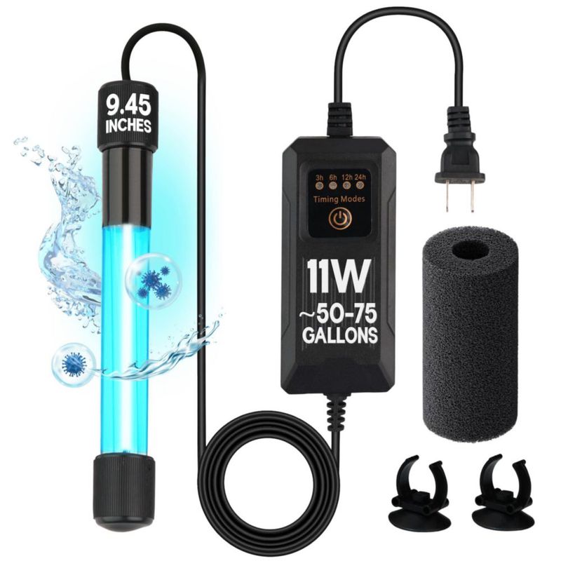 Luz UV Aquatic Eden 11 W 24 cm con Modos de Temporizador