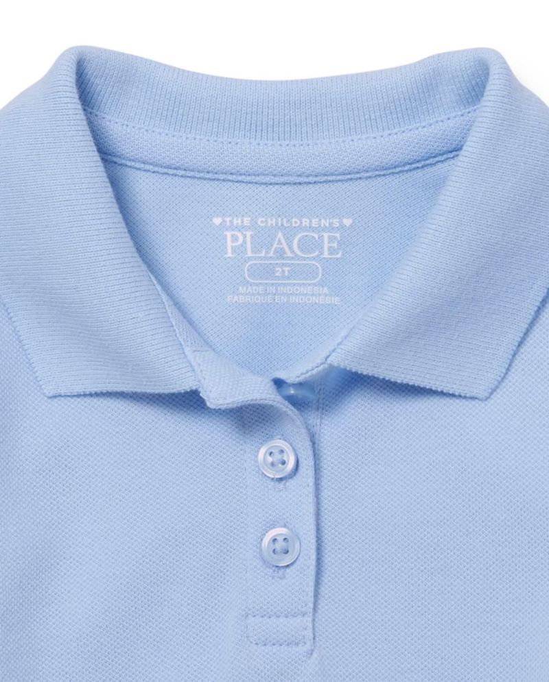 Vestido azul estilo polo escolar 4T de The Children's Place