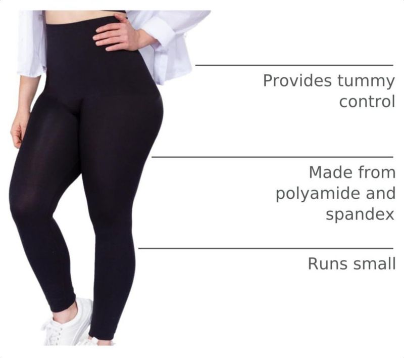 SHAPERMINT Leggings de Cintura Alta Negros Opacos