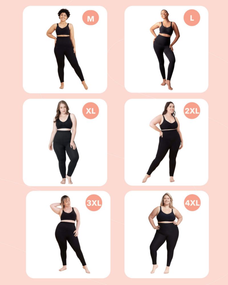 SHAPERMINT Leggings de Cintura Alta Negros Opacos