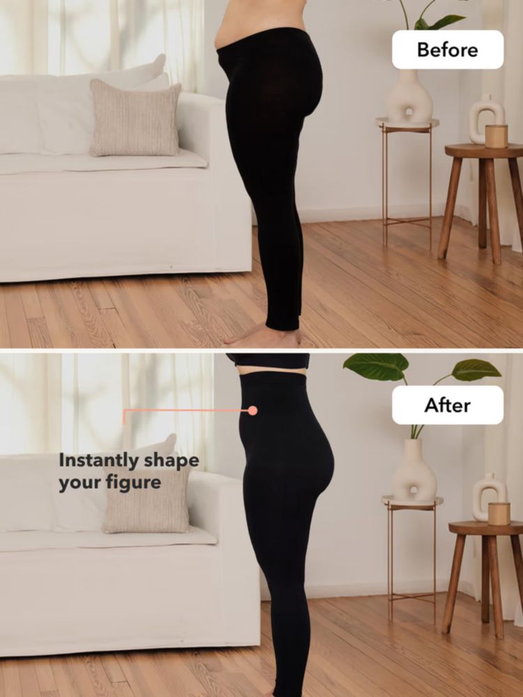 SHAPERMINT Leggings de Cintura Alta Negros Opacos