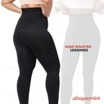 SHAPERMINT Leggings de Cintura Alta Negros Opacos