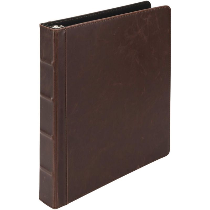 Carpeta de anillas Samsill 25 cm 3 anillas tamaño carta color marrón