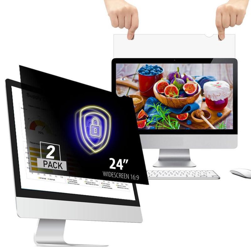 Filtro de privacidad WELINC 24" 16:9 Pack de 2 Antirreflejo