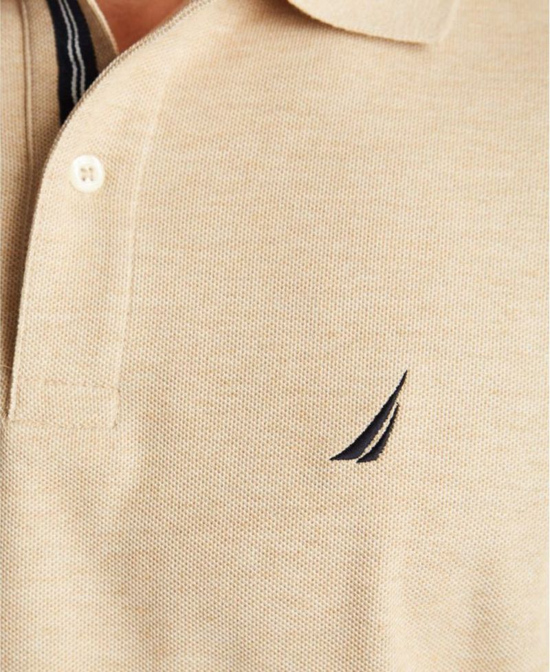 Polo Náutica Hombre Talla Mediana Color Camel Heather
