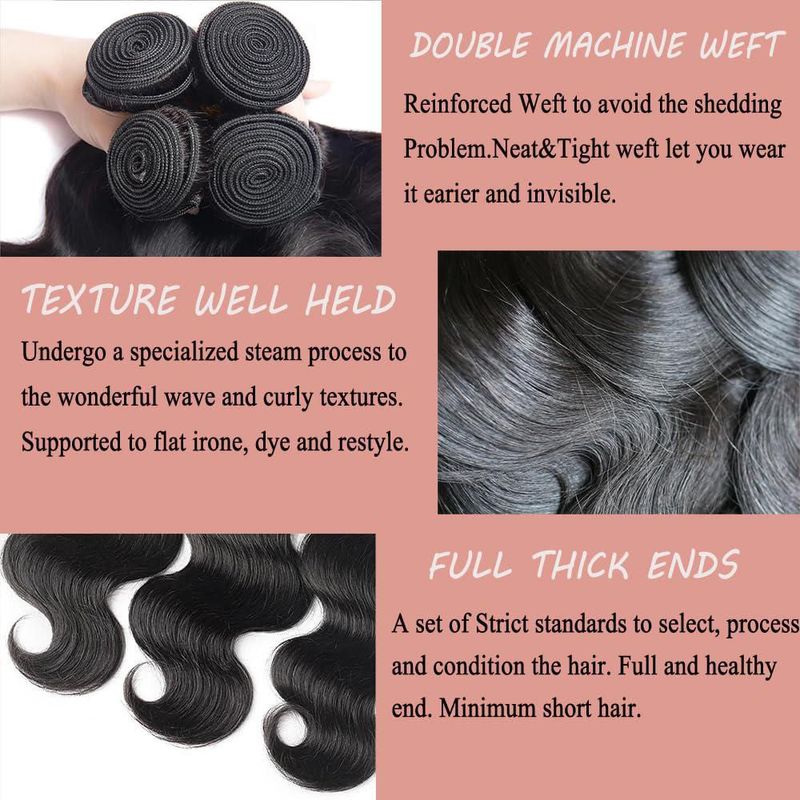 Extensiones de Cabello Katspon Body Wave 51 cm - Pack de 3