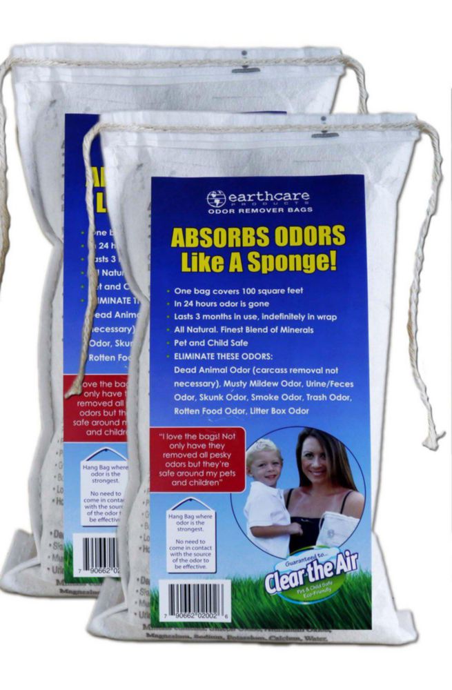 Earth Care Bolsa Eliminadora de Olores para Mascotas - Pack de 2