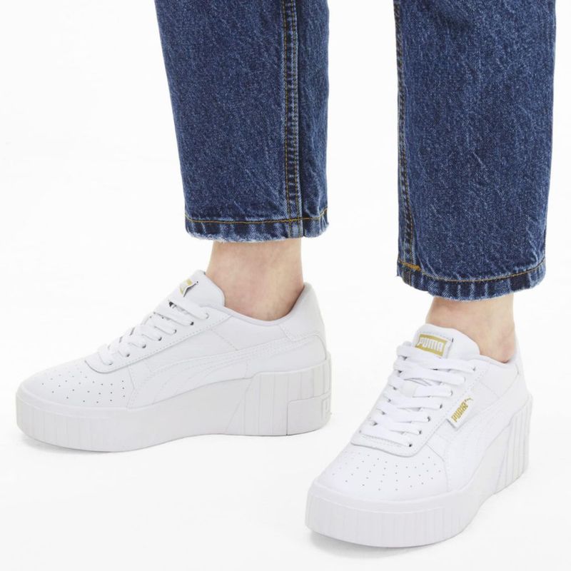 Zapatos PUMA Cali Cuña Blanco Puma Talla 7.5 Mediano