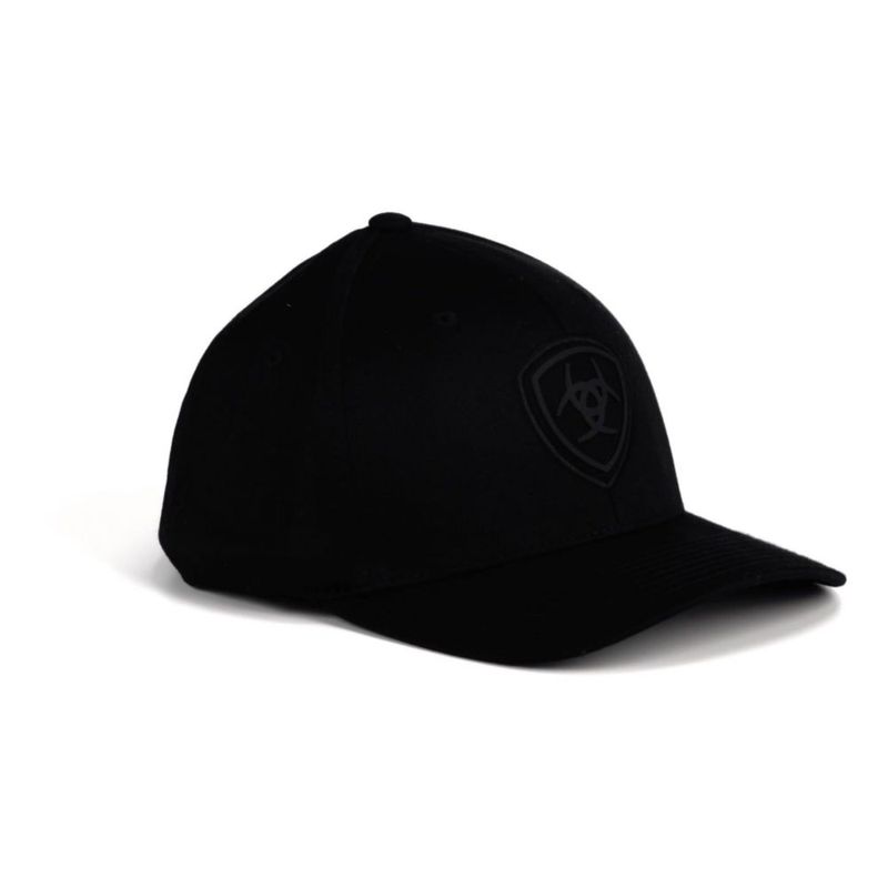 Gorra ARIAT Flexfit Negra con Escudo S/M