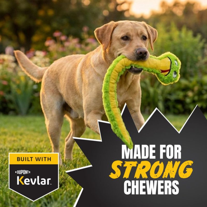 Juguete para Perro Serpiente Deslizante Bite Force - Verde - Con Silbido