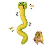 Juguete para Perro Serpiente Deslizante Bite Force - Verde - Con Silbido