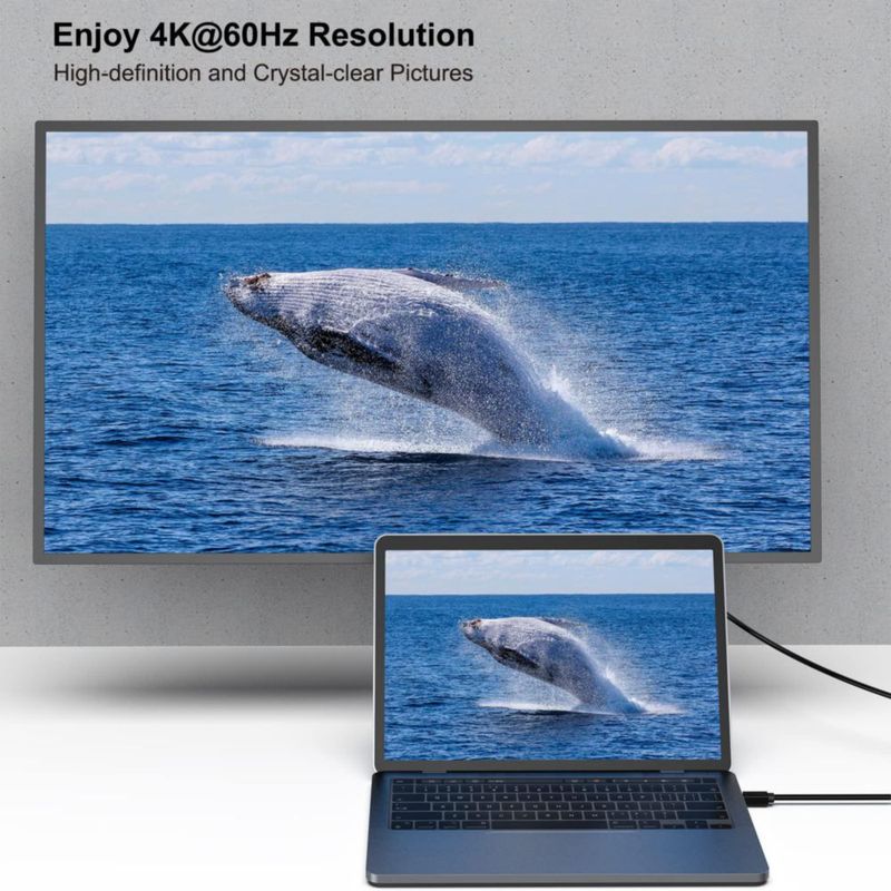 Cable Mini DP a DP BENFEI 18 m 4K@60Hz 2 unidades