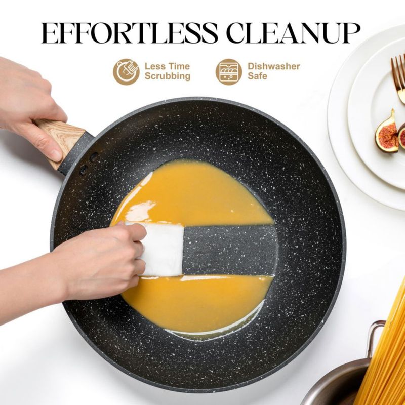 Set de wok MICHELANGELO de 30 cm antiadherente con tapa y cesta